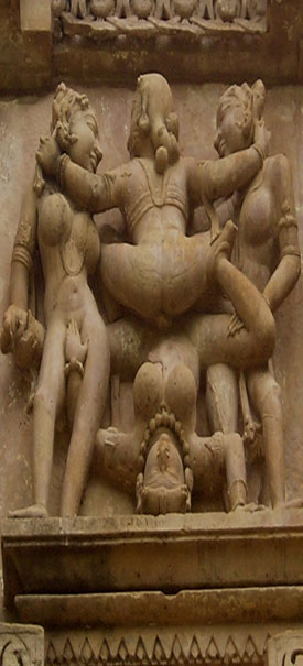 Khajuraho-Lakshmana Temple Erotic